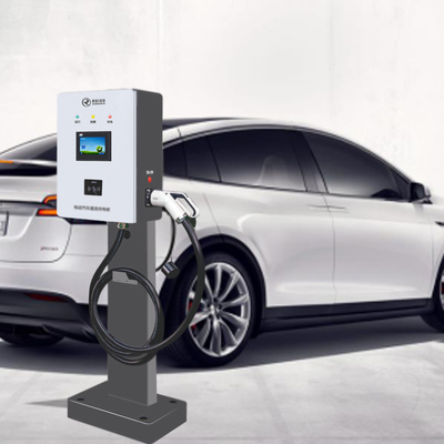 Komercyjna ścienna elektryczna ładowarka samochodowa 40KW z podwójnym pistoletem OEM ODM