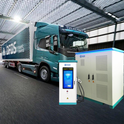 Komercyjna elektryczna ładowarka samochodowa 1200KW EV chłodzona cieczą do ciężkich samochodów ciężarowych ODM OEM