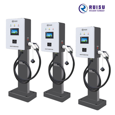 Ładowarka EV 30KW Sprzęt do szybkiego ładowania EV DC z pojemnościowym ekranem dotykowym CCS1 CCS2