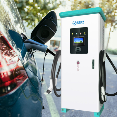 Komercyjna publiczna ładowarka EV o mocy 180 kW Szybkie ładowanie z podwójnymi pistoletami