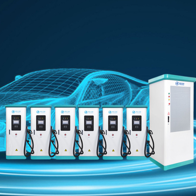 Komercyjna ładowarka EV 480 kW, 1 wtyczka 8 stacji szybkiego ładowania OCPP DC