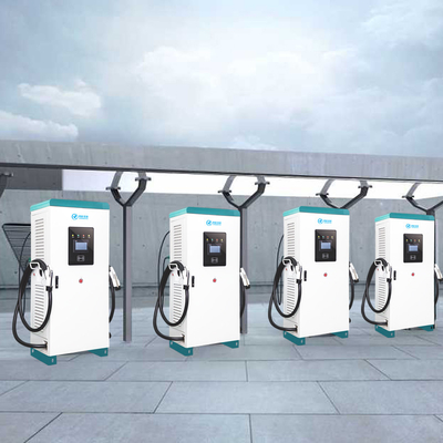Inteligentna ładowarka samochodowa EV montowana na podłodze, stacja szybkiego ładowania EV 60KW OEM