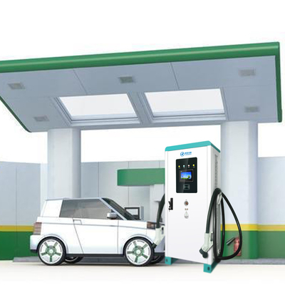 Szybka ładowarka DC 120 kW EV wszystko w jednym z podwójnym pistoletem ładującym