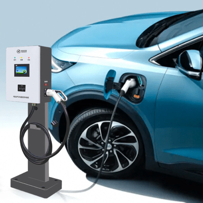 Szybka ładowarka DC 40kw EV do montażu na ścianie RFID 3-fazowa z podwójnym złączem OCPP